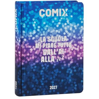 COMIX Tageskalender 2027 16 Monate, Tagebuch für Mittel- und Oberschulen, mit festem Einband, 576 Seiten mit Grafiken und Comics, ideal für Jungen und Mädchen, 13 x 17,8 cm COMIX Tageskalender 2027 16 Monate, Tagebuch für Mittel- und Oberschulen, mit festem Einband, 576 Seiten mit Grafiken und Comics, ideal für Jungen und Mädchen, 13 x 17,8 cm