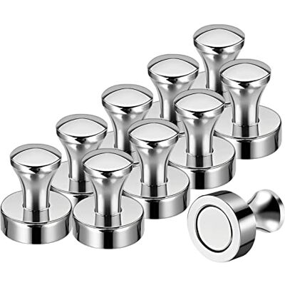 Wukong 20 x 25mm Neodym Magnet Push Pins, 10 Stück N52 Starke Pin-Magneten für Whiteboard, Pinnwand, Karte,Magnettafel, Kühlschrank Wukong 20 x 25mm Neodym Magnet Push Pins, 10 Stück N52 Starke Pin-Magneten für Whiteboard, Pinnwand, Karte,Magnettafel, Kühlschrank