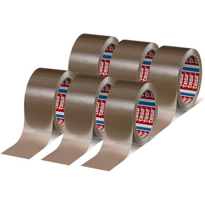 tesa pack 4280 PP Paketband im 6er Pack Universal Klebeband zum Verpacken von Paketen und Kartons braun 6 Rollen je 66 m x 50 mm tesa pack 4280 PP Paketband im 6er Pack Universal Klebeband zum Verpacken von Paketen und Kartons braun 6 Rollen je 66 m x 50 mm