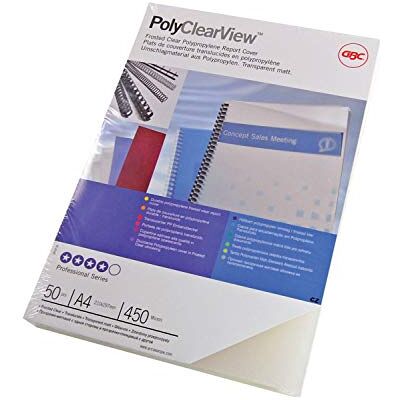 GBC PolyClearView Abdeckfolie, 100 Stück, 350 Micron, klar, matt GBC PolyClearView Abdeckfolie, 100 Stück, 350 Micron, klar, matt