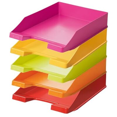 HAN Briefablage A4 (2 Karton = 20 Stück) modern Colours je 4 orange, hellblau, pink, hellgün und lila (10er Pack Edition 1) HAN Briefablage A4 (2 Karton = 20 Stück) modern Colours je 4 orange, hellblau, pink, hellgün und lila (10er Pack Edition 1)