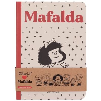 Mr. Wonderful Set mit 3 Notizbüchern A5 Mafalda Mr. Wonderful Set mit 3 Notizbüchern A5 Mafalda