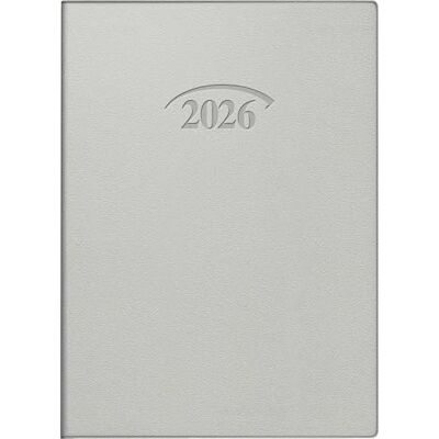 BRUNNEN Taschenkalender Mod. 736 '26 A6, Kunststoff, silberfarben BRUNNEN Taschenkalender Mod. 736 '26 A6, Kunststoff, silberfarben