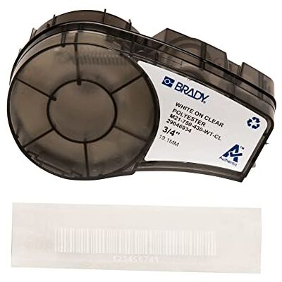 Brady (M21-750-430-WT-CL) Polyesterband für BMP21-PLUS; BMP21-LAB; BMP21 19.05 mm x 6.40 m Weiß auf transparent Brady (M21-750-430-WT-CL) Polyesterband für BMP21-PLUS; BMP21-LAB; BMP21 19.05 mm x 6.40 m Weiß auf transparent