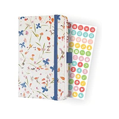 Sigel J4306 Wochenkalender Jolie 2024, Bloom Violet, ca. A6, weiß, violett, Hardcover, Gummiband, Stiftschlaufe, Einstecktasche, 174 Seiten, aus nachhaltigem Papier, Terminplaner Sigel J4306 Wochenkalender Jolie 2024, Bloom Violet, ca. A6, weiß, violett, Hardcover, Gummiband, Stiftschlaufe, Einstecktasche, 174 Seiten, aus nachhaltigem Papier, Terminplaner