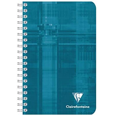 Clairefontaine 8602C Packung mit 5 Notizbücher mit Spiralbindung, 11 x 17 cm, kariert, 90 g, 90 Blatt, farbig sortiert, 1 Pack Clairefontaine 8602C Packung mit 5 Notizbücher mit Spiralbindung, 11 x 17 cm, kariert, 90 g, 90 Blatt, farbig sortiert, 1 Pack