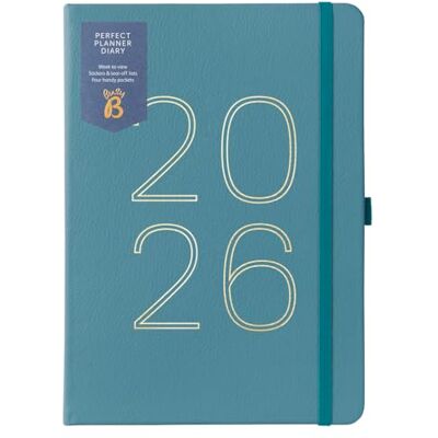 Busy B A5 Wochenplaner 2026 mit Kieferngrünem Kunstleder Einband Organizer für den Alltag Taschen, Aufkleber und Notizseiten Cleveres Design zur Planung für Arbeit, Zuhause und Schule Busy B A5 Wochenplaner 2026 mit Kieferngrünem Kunstleder Einband Organizer für den Alltag Taschen, Aufkleber und Notizseiten Cleveres Design zur Planung für Arbeit, Zuhause und Schule