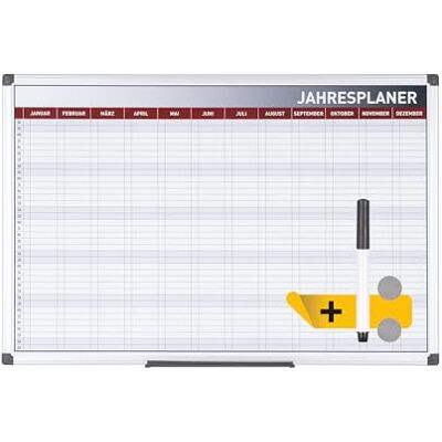 Bi-Office Magnetischer 52-Wochen Jahresplaner Maya, Trocken Abwischbar, Inklusive Marker Und Magneten, Plantafel, Planungstafel, 90 x 60 cm Bi-Office Magnetischer 52-Wochen Jahresplaner Maya, Trocken Abwischbar, Inklusive Marker Und Magneten, Plantafel, Planungstafel, 90 x 60 cm