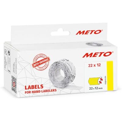 Meto Preisauszeichner Etiketten (22x12 mm, 1-Zeilig, 6.000 Stück, fluor gelb, permanent, Preisetiketten für , Contact, Sato, Avery, Tovel, Samark etc.) Meto Preisauszeichner Etiketten (22x12 mm, 1-Zeilig, 6.000 Stück, fluor gelb, permanent, Preisetiketten für , Contact, Sato, Avery, Tovel, Samark etc.)