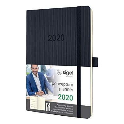 Sigel C2024 Wochen-Notizkalender 2020, ca. A5, schwarz, Softcover Conceptum weitere Modelle Sigel C2024 Wochen-Notizkalender 2020, ca. A5, schwarz, Softcover Conceptum weitere Modelle