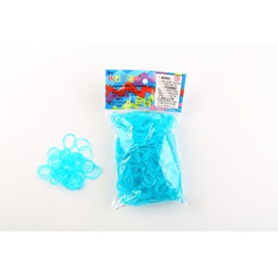 Rainbow Loom Haargummis Türkis Jelly Rainbow Loom Haargummis Türkis Jelly