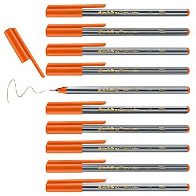 edding 55 Fineliner orange 10 Stifte 0,3 mm Spitze Farbstift zum Schreiben, Malen, Unterstreichen, Illustrieren für Kinder und Erwachsene, Schule, Homeoffice, Büro edding 55 Fineliner orange 10 Stifte 0,3 mm Spitze Farbstift zum Schreiben, Malen, Unterstreichen, Illustrieren für Kinder und Erwachsene, Schule, Homeoffice, Büro