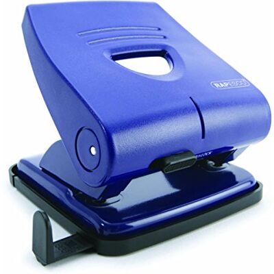 Rapesco PF827PL2 2-Fach Locher 827-P, 30 Blatt Stanzkapazität, Blau Rapesco PF827PL2 2-Fach Locher 827-P, 30 Blatt Stanzkapazität, Blau