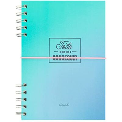 Mr. Wonderful Notizbuch A5 blau – Alles was ich bekommen werde Mr. Wonderful Notizbuch A5 blau – Alles was ich bekommen werde