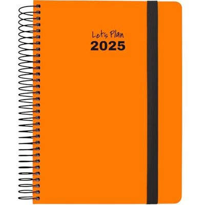 Grafoplás Agenda Neon Orange A5 14,8 x 21 cm 2025 Grafoplás Agenda Neon Orange A5 14,8 x 21 cm 2025
