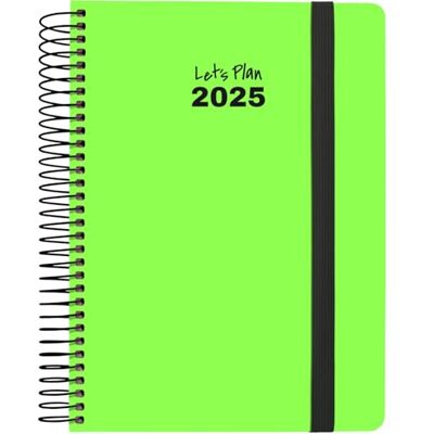 Grafoplás Grafoplas – Jahresplaner 2025, Neon, 15 x 21 cm, Tag pro Seite, fluoreszierendes Grün, Spanisch, Hardcover, Glanzpapier, Gummiverschluss, abgerundete Ecken, inklusive Aufkleber Grafoplás Grafoplas – Jahresplaner 2025, Neon, 15 x 21 cm, Tag pro Seite, fluoreszierendes Grün, Spanisch, Hardcover, Glanzpapier, Gummiverschluss, abgerundete Ecken, inklusive Aufkleber