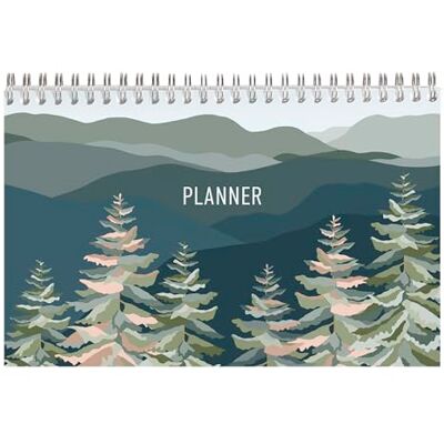 Clairefontaine 83496C Block/Planerblock La Vie en Vosges, mit kopfseitiger Spiralbindung 22x14 cm, 53 bedruckte Blätter, 1 Stück Clairefontaine 83496C Block/Planerblock La Vie en Vosges, mit kopfseitiger Spiralbindung 22x14 cm, 53 bedruckte Blätter, 1 Stück