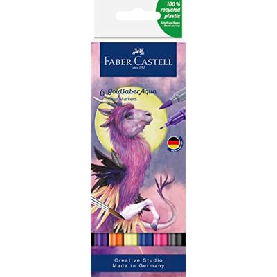 Faber-Castell Goldfaber Aqua Dual Marker Fantasy, 6 Farben Faber-Castell Goldfaber Aqua Dual Marker Fantasy, 6 Farben