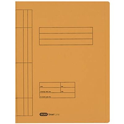 Elba Schnellhefter A4 Pappe, Smart Line, aus Manila-Karton, gelb, 100 Stück Elba Schnellhefter A4 Pappe, Smart Line, aus Manila-Karton, gelb, 100 Stück