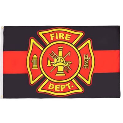 AZ FLAG Flagge Feuerwehrmann von USA 90x60 cm Polyester 100D 2 Ösen Für innen und außen Union Jack dekorative Flagge doppelte Nähte und verstärkte Kanten mit Metallösen 100D Polyester AZ FLAG Flagge Feuerwehrmann von USA 90x60 cm Polyester 100D 2 Ösen Für innen und außen Union Jack dekorative Flagge doppelte Nähte und verstärkte Kanten mit Metallösen 100D Polyester
