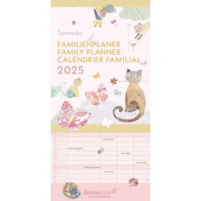 GreenLine Turnowsky 2025 Familienplaner, 22x45cm, Familienkalender mit effizienter Monatsaufteilung in 5 Spalten, für Familienorganisation, Schulferien und Stundenpläne, mit Spiralbindung GreenLine Turnowsky 2025 Familienplaner, 22x45cm, Familienkalender mit effizienter Monatsaufteilung in 5 Spalten, für Familienorganisation, Schulferien und Stundenpläne, mit Spiralbindung