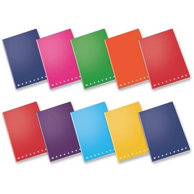 Pigna Monocromo PPL Heft mit Punkt metallisch, 42 Blätter, A4, 10 Stück Pigna Monocromo PPL Heft mit Punkt metallisch, 42 Blätter, A4, 10 Stück