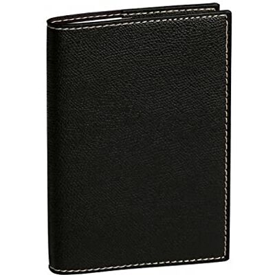 QUO VADIS Kollektion: Club – Alphabetisches Register 15 – weißes Papier Clairefontaine – abnehmbarer Einband nachfüllbar – Format 10 x 15 cm – Ebenholzschwarz QUO VADIS Kollektion: Club – Alphabetisches Register 15 – weißes Papier Clairefontaine – abnehmbarer Einband nachfüllbar – Format 10 x 15 cm – Ebenholzschwarz