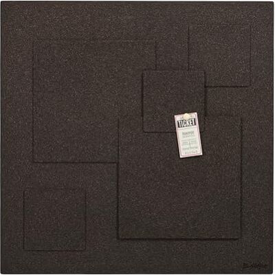 Bi-Office Bi-Silque WT0332033 Black Squared Notiztafel, rahmenlos, Kork, schwarz Bi-Office Bi-Silque WT0332033 Black Squared Notiztafel, rahmenlos, Kork, schwarz