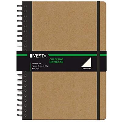 DOHE Notizbuch Vesta Nature Spiralbindung Größe DIN A4 Blanko DOHE Notizbuch Vesta Nature Spiralbindung Größe DIN A4 Blanko