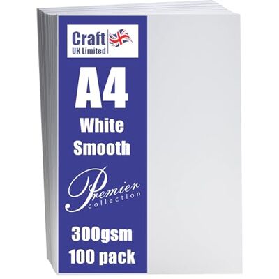 Craft UK Limited W119 A4-Karton - 300 g/m², 100 Blätter Craft UK Limited W119 A4-Karton - 300 g/m², 100 Blätter