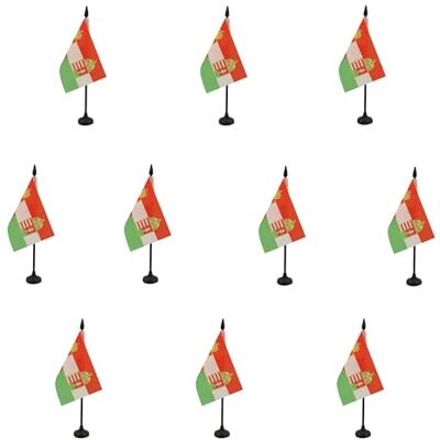 AZ FLAG 10er-Set Tischflaggen Österreich-Ungarn 1867-1918 15x10 cm Für innen Österreichisch-Ungarische Monarchie Tischflagge genähte Ausführung mit verstärkten Kanten 100D Polyester AZ FLAG 10er-Set Tischflaggen Österreich-Ungarn 1867-1918 15x10 cm Für innen Österreichisch-Ungarische Monarchie Tischflagge genähte Ausführung mit verstärkten Kanten 100D Polyester