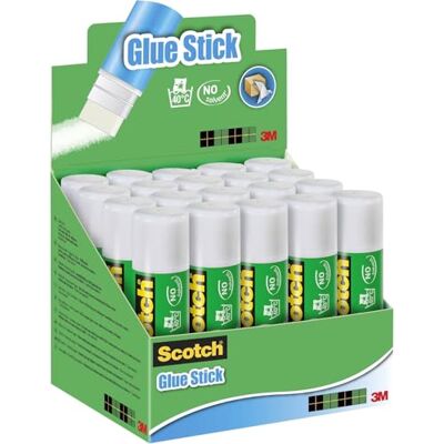 Scotch Permanenter Klebestift, 20 Stifte pro Display, 21 g pro Stift Starker, Dauerhafter Halt für Kunst-, Bastel-, Büro- und Schulprojekte; Ungiftig und Wasserbasiert Scotch Permanenter Klebestift, 20 Stifte pro Display, 21 g pro Stift Starker, Dauerhafter Halt für Kunst-, Bastel-, Büro- und Schulprojekte; Ungiftig und Wasserbasiert