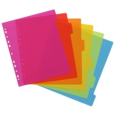 Viquel 6 Trennblätter Happy Neon Maxi A4 Viquel 6 Trennblätter Happy Neon Maxi A4