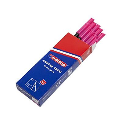 edding 1200 Fasermaler fein neon-pink 10 Stifte Rundspitze 1 mm Filzstift zum Zeichnen und Schreiben für Schule, Mandala edding 1200 Fasermaler fein neon-pink 10 Stifte Rundspitze 1 mm Filzstift zum Zeichnen und Schreiben für Schule, Mandala