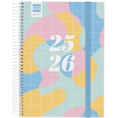Finocam Sekundärkalender 2025/2026, 1 Tag pro Seite, September 2025 Juni 2026 (Unterrichtsjahr), Juli und August als Übersicht, Kunst Spanisch Finocam Sekundärkalender 2025/2026, 1 Tag pro Seite, September 2025 Juni 2026 (Unterrichtsjahr), Juli und August als Übersicht, Kunst Spanisch