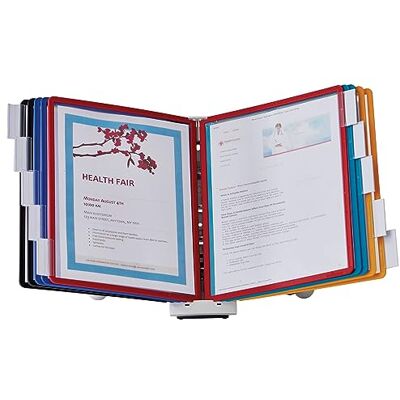 Durable Sherpa 554100 Wand-Displaysystem, 10-teilig, verschiedene Farben Schreibtisch-System 10-Panel Assorted sortiert Durable Sherpa 554100 Wand-Displaysystem, 10-teilig, verschiedene Farben Schreibtisch-System 10-Panel Assorted sortiert