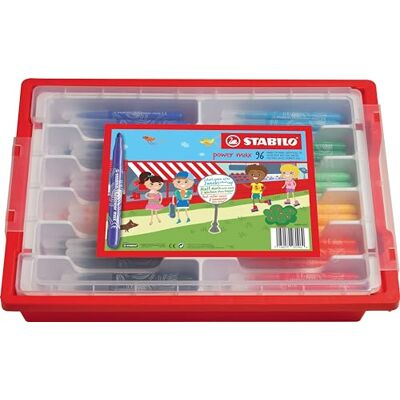 STABILO Power Max Filzstifte - 96 Stück - Bunt in 12 Farben STABILO Power Max Filzstifte - 96 Stück - Bunt in 12 Farben