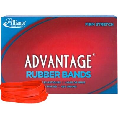 Alliance Rubber 96645 Advantage Gummibänder Größe #64, 0,5 kg Box enthält ca. 320 Bänder (3 1/2" x 1/4", rot) Alliance Rubber 96645 Advantage Gummibänder Größe #64, 0,5 kg Box enthält ca. 320 Bänder (3 1/2" x 1/4", rot)