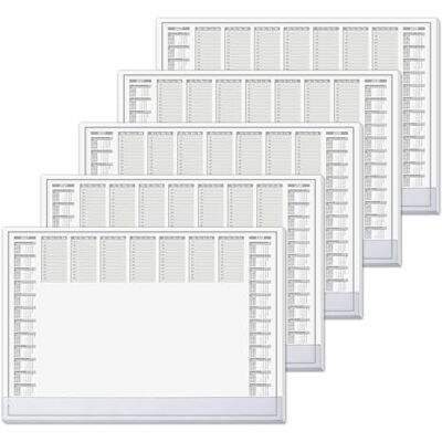 Sigel H7366/5 Papier-Schreibtischunterlage DIN A2, mit transparenter Schutzleiste, Kalender 2027 2028, 40 Blatt, 5 Stück, mit Kantenschutz, Schreibunterlage zum Abreißen aus nachhaltigem Papier Sigel H7366/5 Papier-Schreibtischunterlage DIN A2, mit transparenter Schutzleiste, Kalender 2027 2028, 40 Blatt, 5 Stück, mit Kantenschutz, Schreibunterlage zum Abreißen aus nachhaltigem Papier