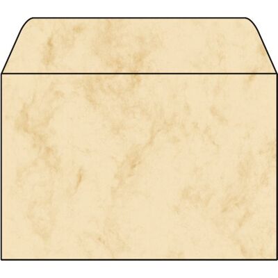 Sigel DU011 Briefumschläge, Marmor beige, C6, 25 Stück, gummiert Sigel DU011 Briefumschläge, Marmor beige, C6, 25 Stück, gummiert