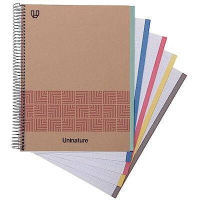 Unipapel Recyceltes Schulheft A4 100 Blatt 5 x 5 90 g kariert 5 seitliche Bänder Rosa Uninature Concept FSC Recycled 100% Unipapel Recyceltes Schulheft A4 100 Blatt 5 x 5 90 g kariert 5 seitliche Bänder Rosa Uninature Concept FSC Recycled 100%