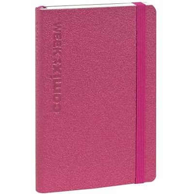 COMIX Luxury, Medium Wochenkalender 2024 12 Monate, mit Innentasche, Gummibandverschluss, doppeltes Lesezeichen, 192 Seiten, Format 10,7 x 15,9 h cm Rosa COMIX Luxury, Medium Wochenkalender 2024 12 Monate, mit Innentasche, Gummibandverschluss, doppeltes Lesezeichen, 192 Seiten, Format 10,7 x 15,9 h cm Rosa