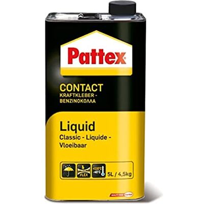 Pattex Kraftkleber Classic, extrem starker Kleber für höchste Festigkeit, Alleskleber für den universellen Einsatz, hochwärmefester Klebstoff, 1 x 4,5kg Pattex Kraftkleber Classic, extrem starker Kleber für höchste Festigkeit, Alleskleber für den universellen Einsatz, hochwärmefester Klebstoff, 1 x 4,5kg