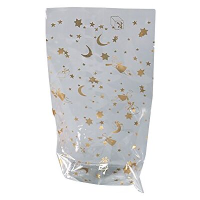 folia 293 Zellglasbeutel mit Weihnachtsdruck, ca. 18 x 30 cm, 10 Stück zum individuellen Verpacken von Keksen, Süßigkeiten und vielem mehr folia 293 Zellglasbeutel mit Weihnachtsdruck, ca. 18 x 30 cm, 10 Stück zum individuellen Verpacken von Keksen, Süßigkeiten und vielem mehr