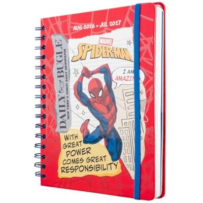 Grupo Erik Marvel Spiderman Hausaufgabenheft 2026 2027 Kalender Schulplaner A5 Schulkalender Schülerkalender Studienplaner Wochenplaner Terminplaner 2026 2027 A5 Merch Geschenke zur Einschulung Grupo Erik Marvel Spiderman Hausaufgabenheft 2026 2027 Kalender Schulplaner A5 Schulkalender Schülerkalender Studienplaner Wochenplaner Terminplaner 2026 2027 A5 Merch Geschenke zur Einschulung
