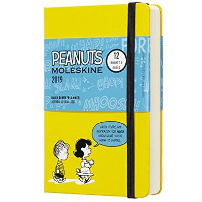 Moleskine Tageskalender, Peanuts, 12 Monate, 2019, Pocket/A6, Hard Cover, Gelb Moleskine Tageskalender, Peanuts, 12 Monate, 2019, Pocket/A6, Hard Cover, Gelb