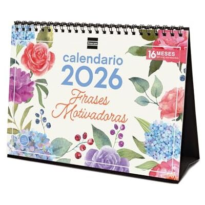 Finocam Tischkalender 2026 Monatsansicht Januar Dezember 2026 + Sep. Dezember 2025 (4 Monate) reduziert Kalender 2026 Bilder motivierende Sprüche Spanisch Finocam Tischkalender 2026 Monatsansicht Januar Dezember 2026 + Sep. Dezember 2025 (4 Monate) reduziert Kalender 2026 Bilder motivierende Sprüche Spanisch