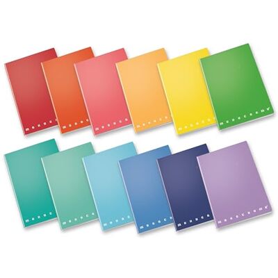 Pigna , Maxi Monochromes Notizbuch Das Original, A4, 80 g/qm, 80 Seiten + Deckblatt, Hardcover, glänzend kunststoffbeschichtet, innen 10, 1 cm im Quadrat für Elementarbereich, farblich sortiert, 10 Pigna , Maxi Monochromes Notizbuch Das Original, A4, 80 g/qm, 80 Seiten + Deckblatt, Hardcover, glänzend kunststoffbeschichtet, innen 10, 1 cm im Quadrat für Elementarbereich, farblich sortiert, 10
