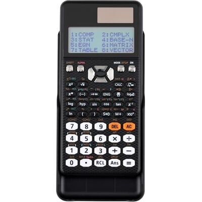 Altaudia Wissenschaftlicher Taschenrechner mit 417 Funktionen, Schutzabdeckung, Solarpanel, LR44-Batterie, Standardgröße, Maße 16,5 x 8 x 1,5 cm, LCD-Display 96 x 31 Pixel, leicht (schwarz) Altaudia Wissenschaftlicher Taschenrechner mit 417 Funktionen, Schutzabdeckung, Solarpanel, LR44-Batterie, Standardgröße, Maße 16,5 x 8 x 1,5 cm, LCD-Display 96 x 31 Pixel, leicht (schwarz)