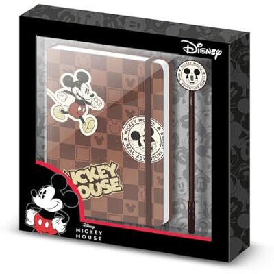 Disney Micky Maus Journey-Geschenkbox mit Tagebuch und Fashion Kugelschreiber, Braun Disney Micky Maus Journey-Geschenkbox mit Tagebuch und Fashion Kugelschreiber, Braun